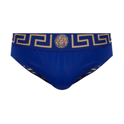 Logo zwembroek Versace , Blue , Heren