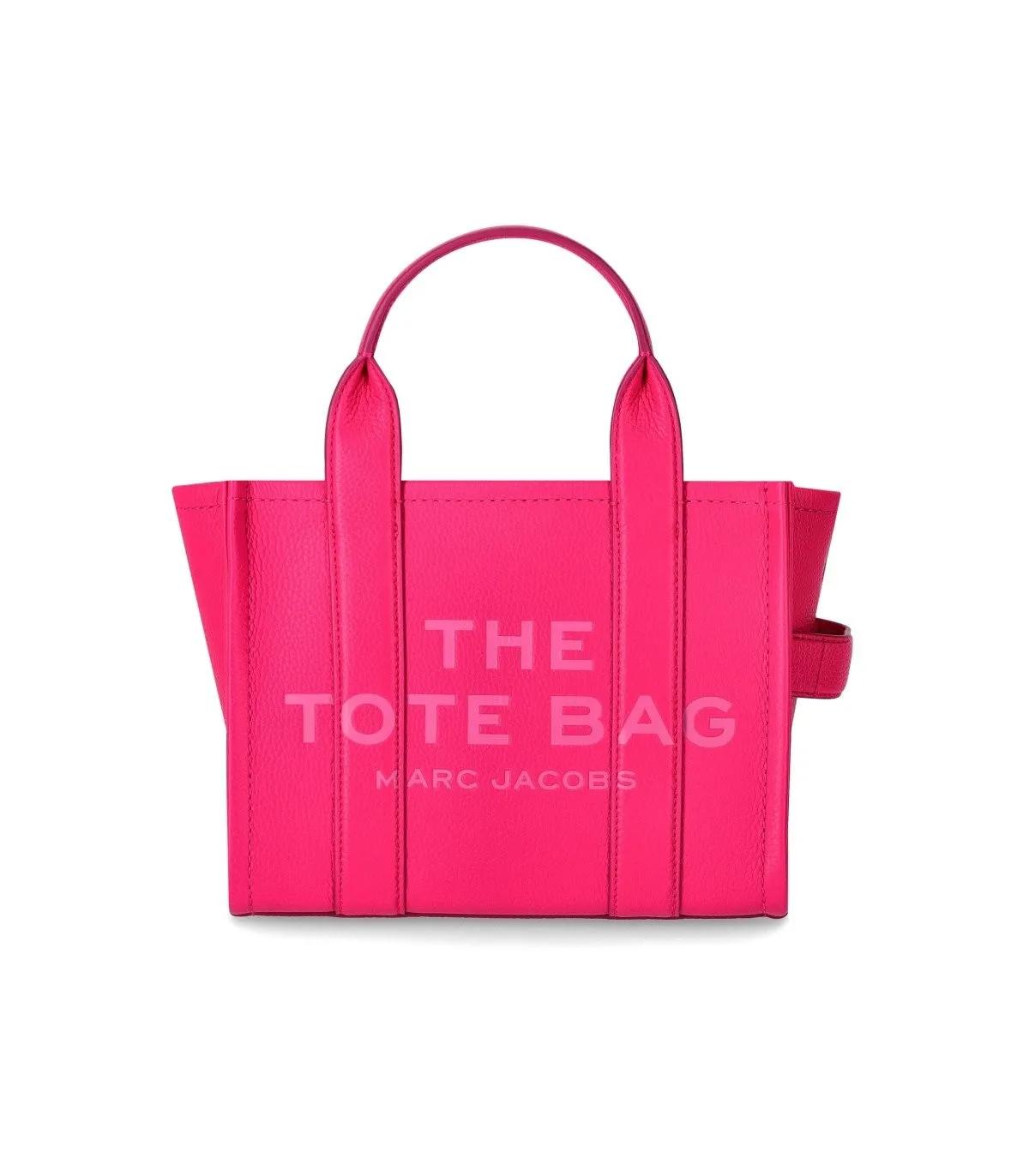 Marc Jacobs Totes - MARC JACOBS THE LEATHER SMALL TOTE HOTE PINK HANDT in roze