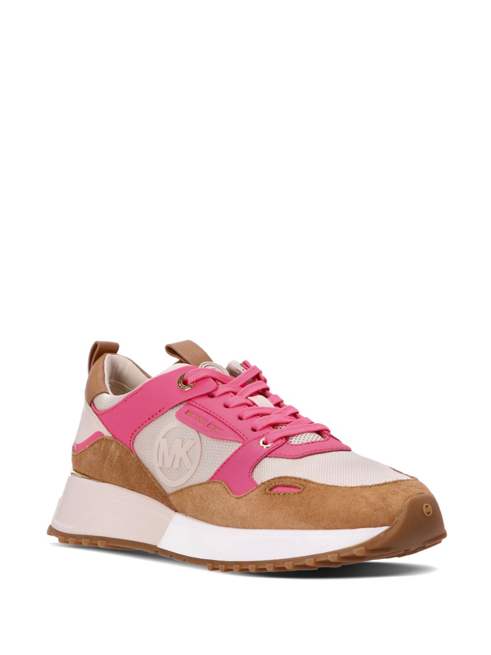 Michael Kors Theo sneakers met vlakken - Beige