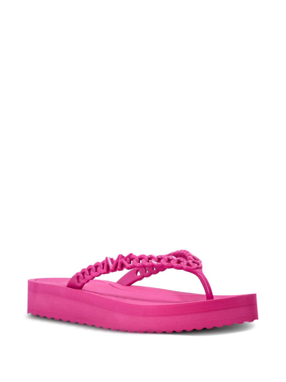 Michael Kors Zaza teenslippers met plateauzool - Roze