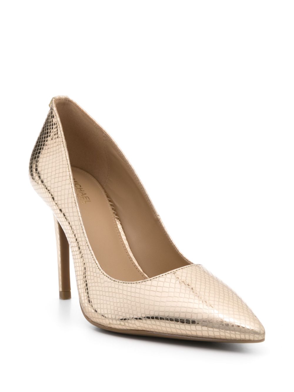 Michael Michael Kors Alina 95mm leren pumps - Goud