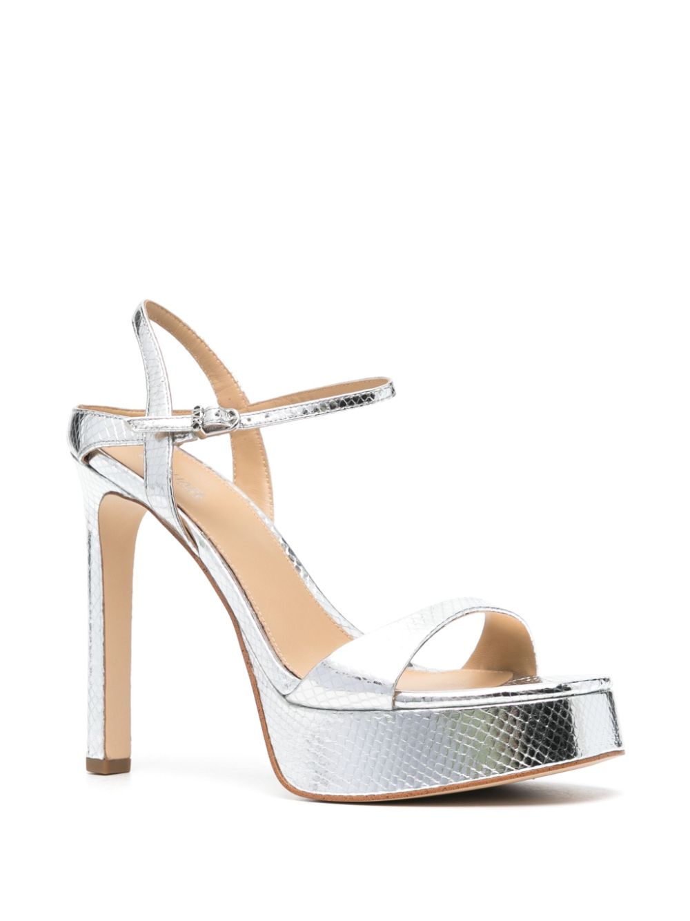 Michael Michael Kors Amara 130 sandalen met plateauzool - Zilver