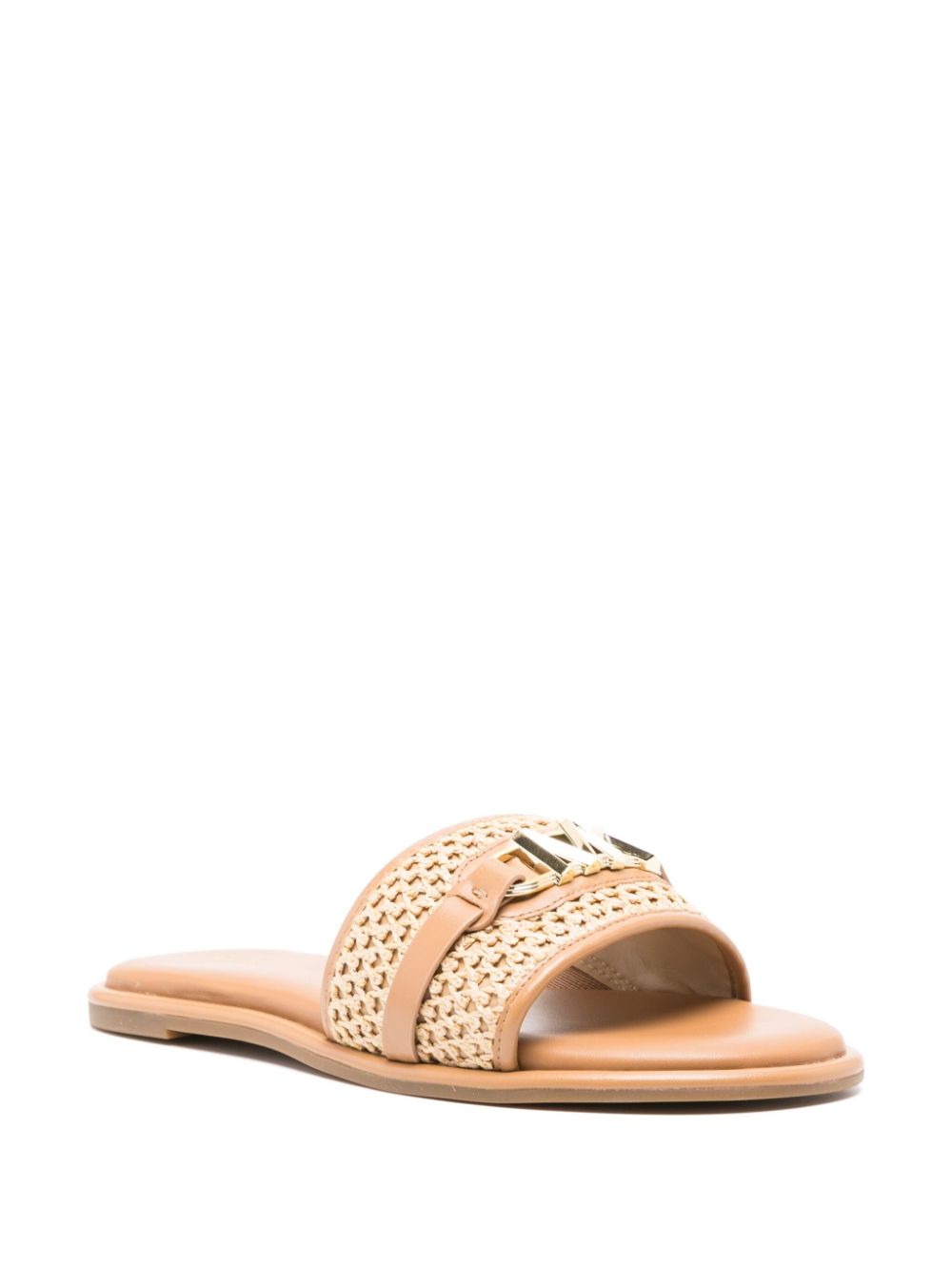 Michael Michael Kors Ember slippers met logoplakkaat - Beige