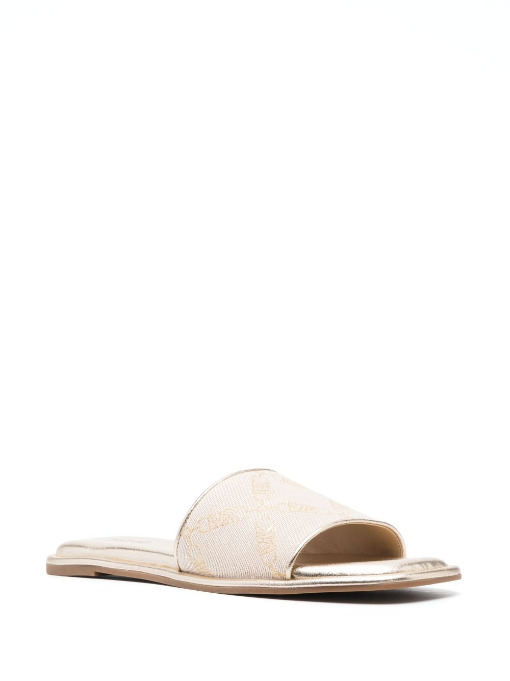 Michael Michael Kors Hayworth leren slippers - Beige