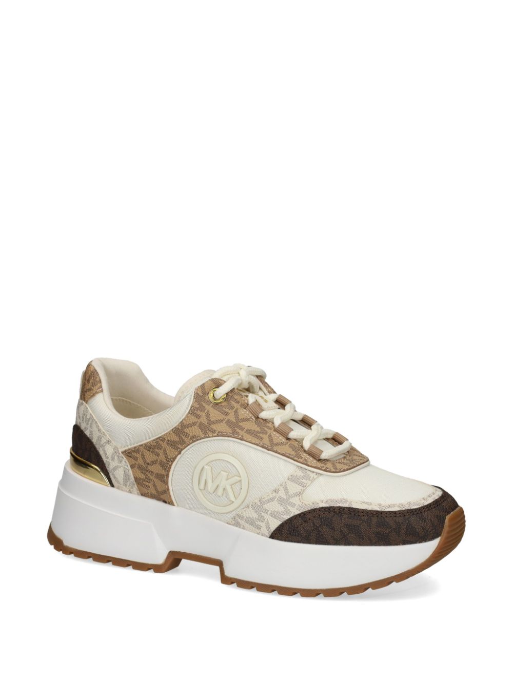 Michael Michael Kors Percy sneakers met monogramprint - Beige