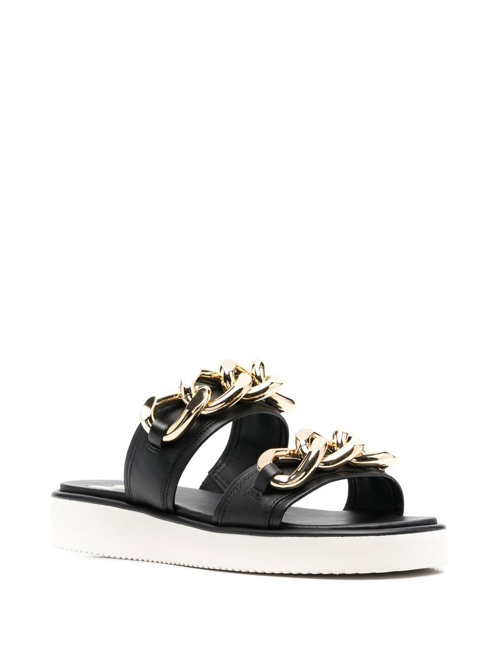 Michael Michael Kors Scarlett leren slippers - Zwart