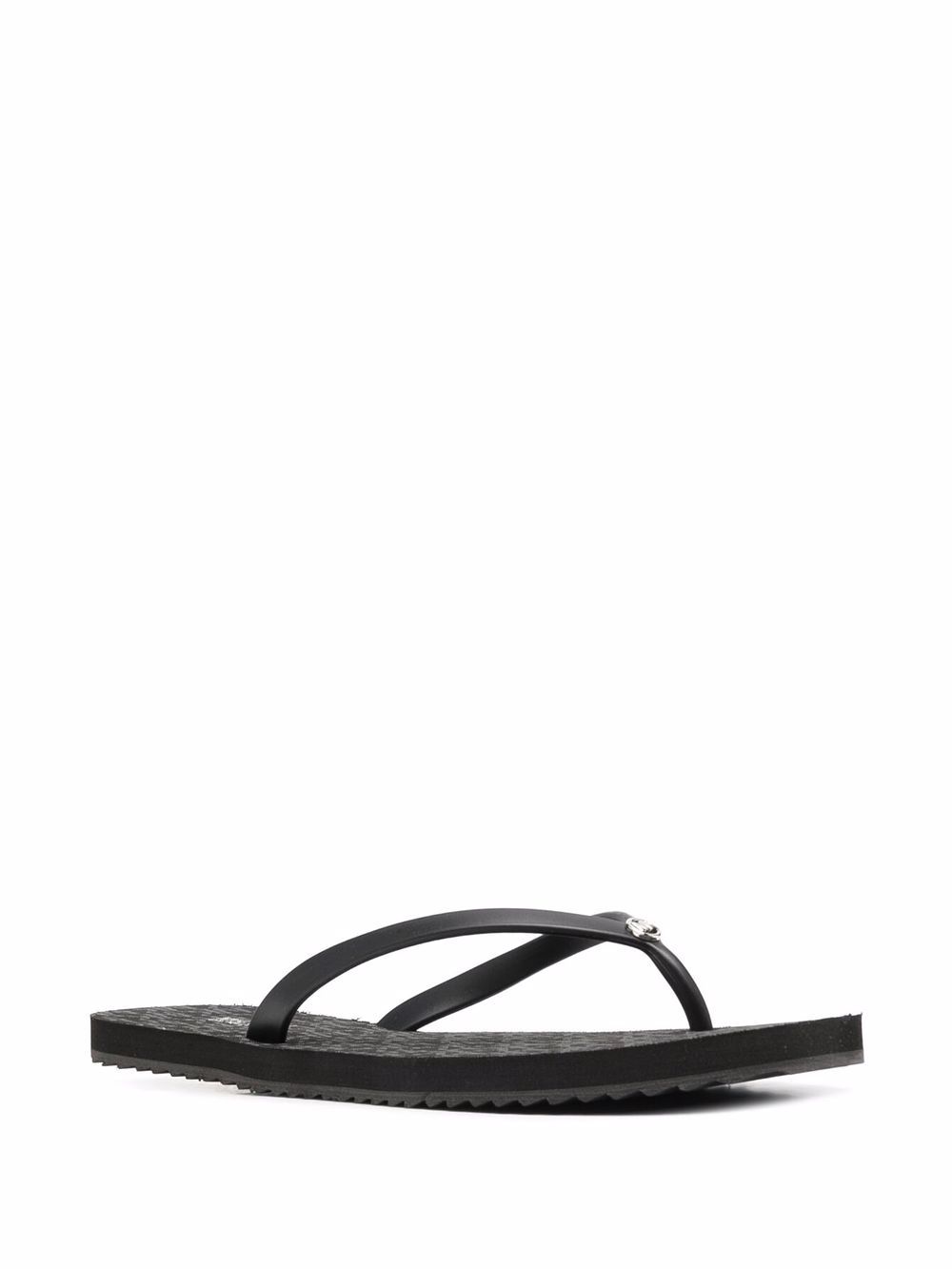 Michael Michael Kors Teenslippers met monogram - Zwart