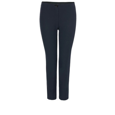 Midnight Blue Slim-Fit Cropped Broek Marc Cain , Blue , Dames