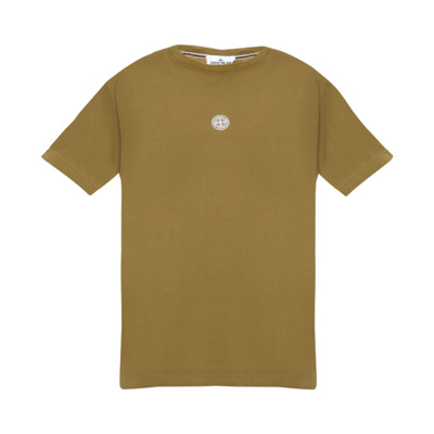 Militaire Stijl T-shirts en Polo's Stone Island , Green , Heren