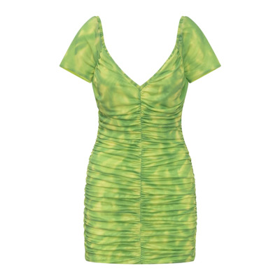 Mini Gerimpelde Jurk Rotate Birger Christensen , Green , Dames