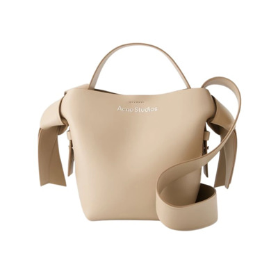 Mini Musubi Crossbody Tas - Beige Leer Acne Studios , Beige , Dames