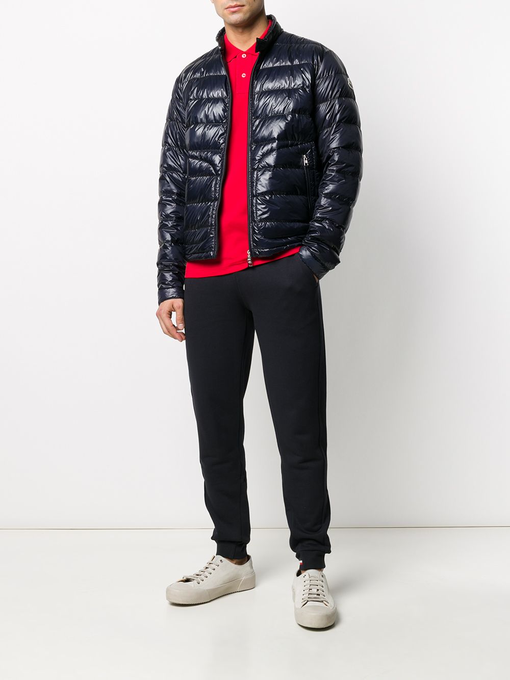 Moncler Gevoerde jas - Blauw