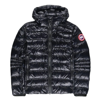 Navy Blauwe Hooded Puffer Jas Canada Goose , Blue , Heren