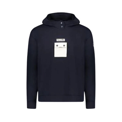 Navy Katoenen Sweatshirt Regular Fit Paul & Shark , Blue , Heren