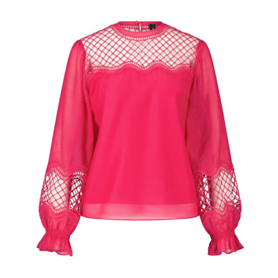 Netinzet blouse shirt Marc Cain , Red , Dames