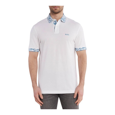 Ocean Detail Polo Hugo Boss , White , Heren