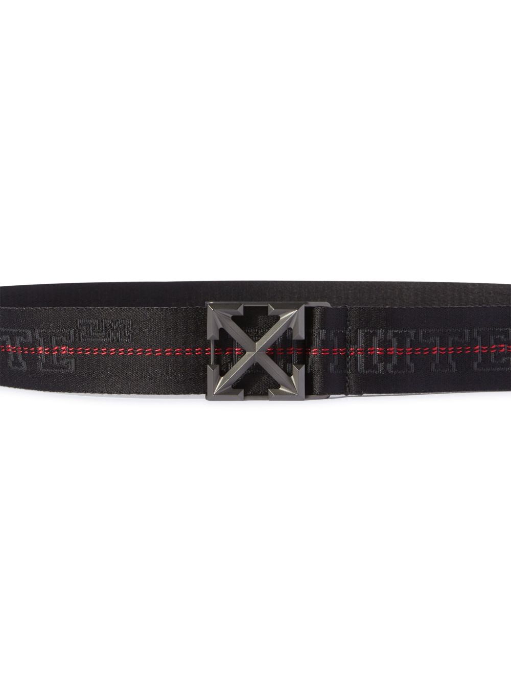 Off-White Riem met Arrow-band - Zwart