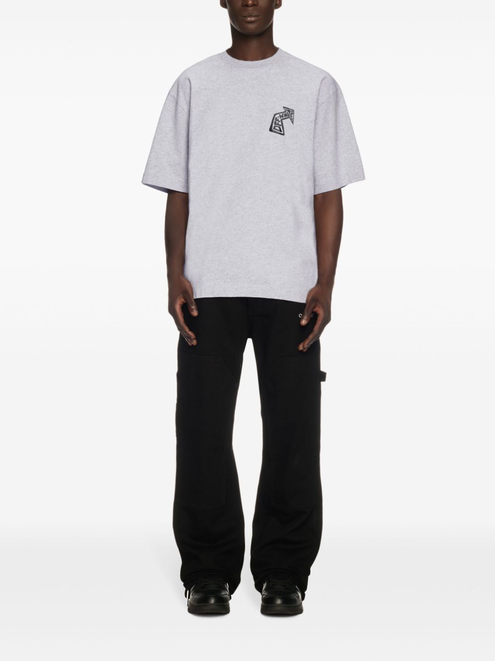 Off-White T-shirt met Arrows-print - Grijs