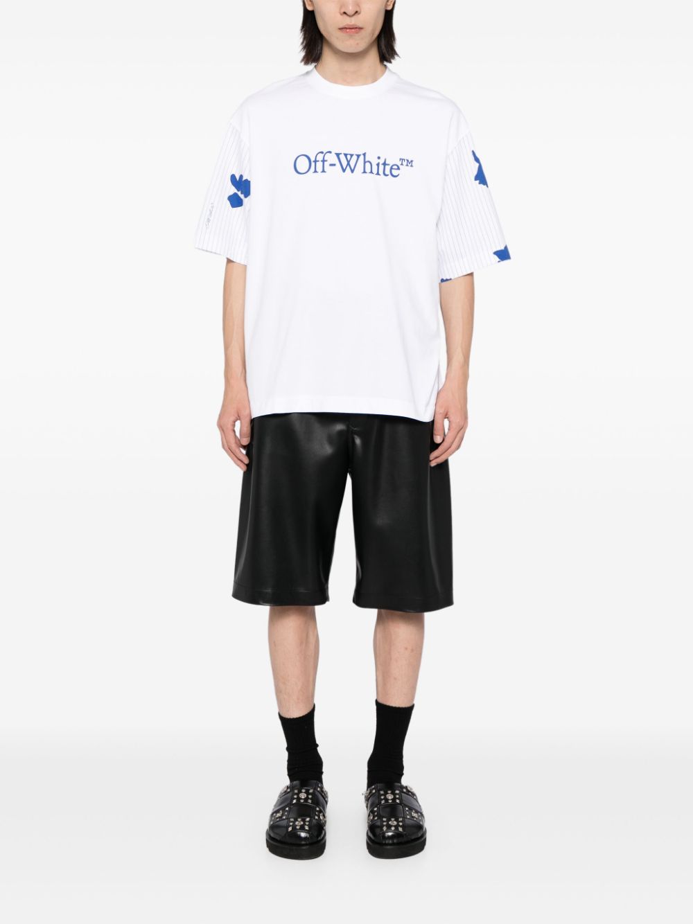 Off-White T-shirt met logoprint - Wit