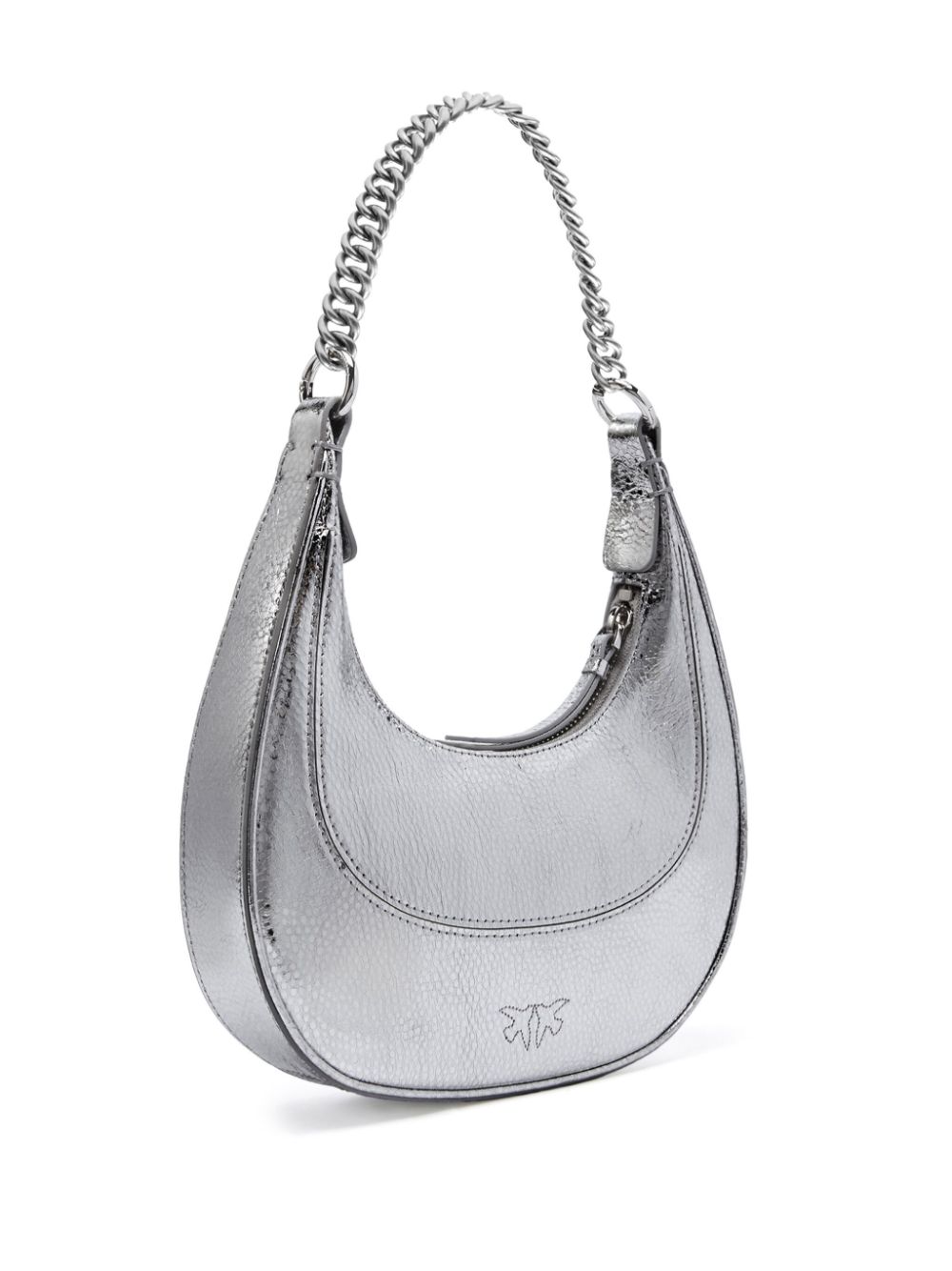 PINKO Kleine Brioche tas - Zilver