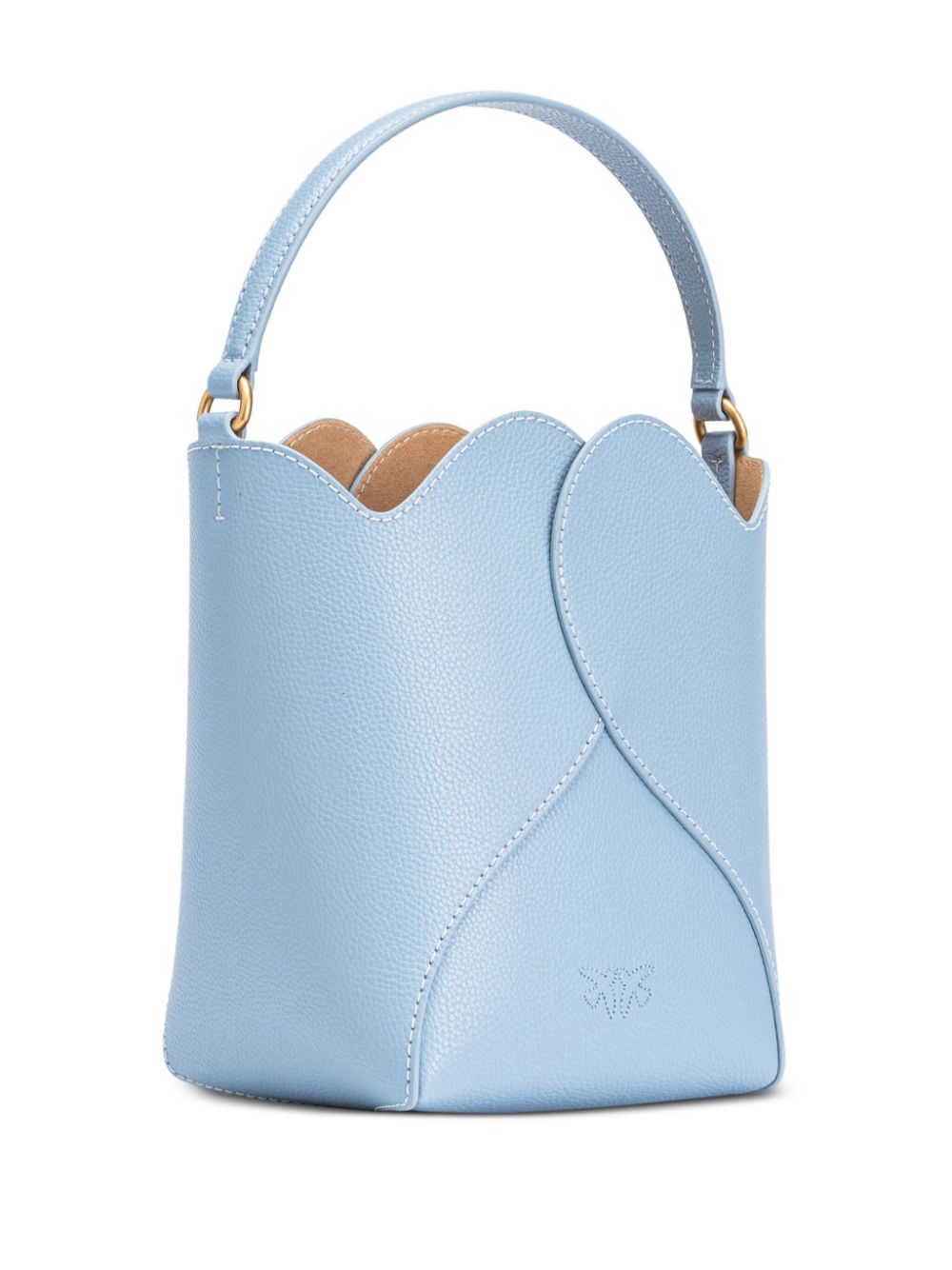 PINKO Leren bucket-tas - Blauw