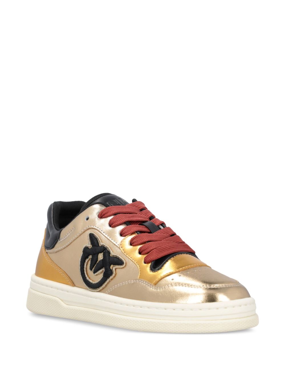 PINKO Mandy 01 sneakers van gelaagd leer - Goud