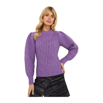 Paarse Geribbelde Trui met Raglanmouwen Isabel Marant , Purple , Dames