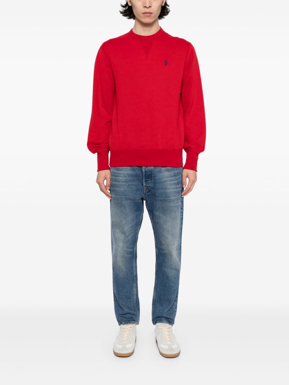 Polo Ralph Lauren Sweater met geborduurd logo - Rood