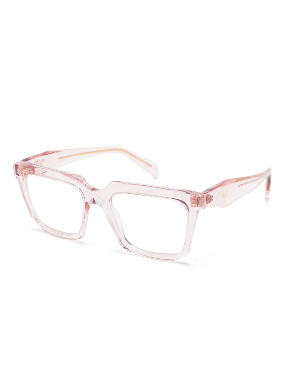 Prada Eyewear Bril met rechthoekig montuur - Roze