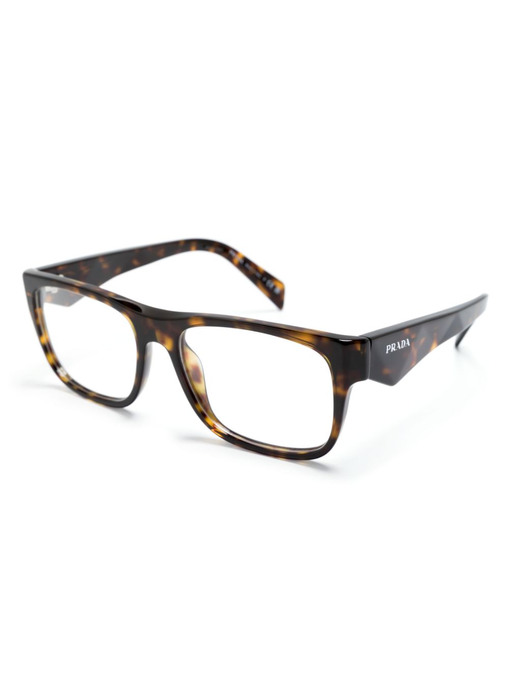 Prada Eyewear Bril met vierkant montuur - Bruin