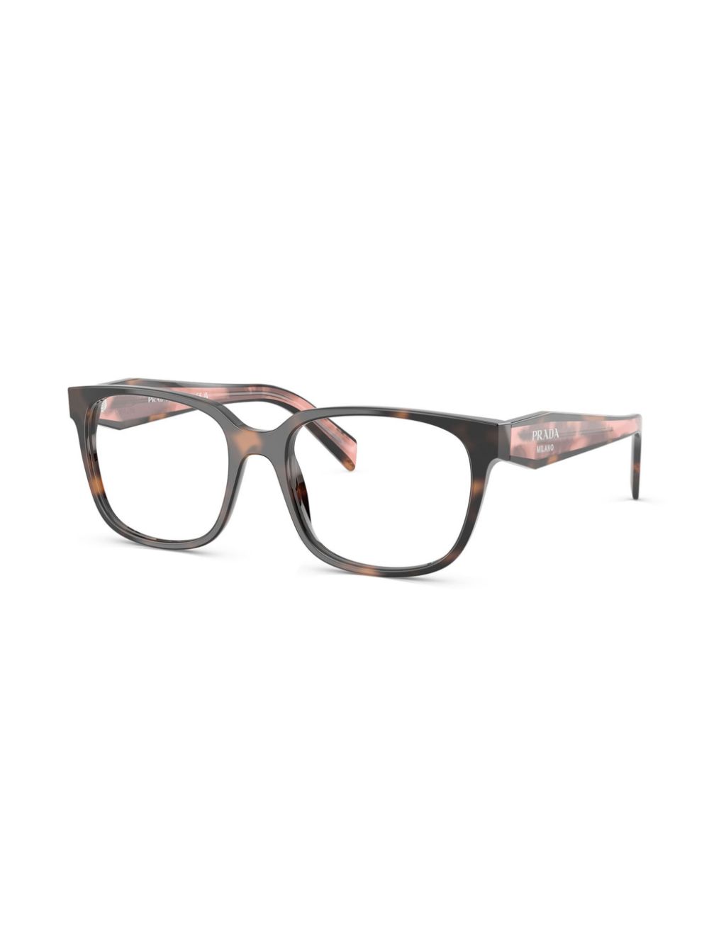 Prada Eyewear Bril met vierkant montuur - Bruin