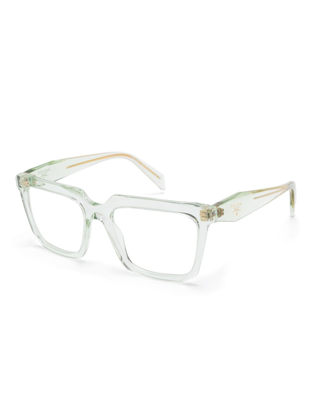 Prada Eyewear Bril met vierkant montuur - Groen