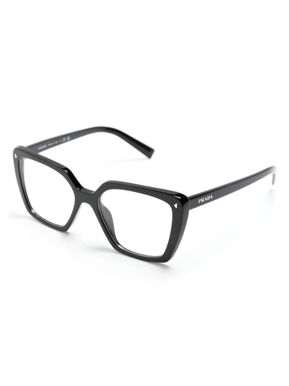 Prada Eyewear Bril met vierkant montuur - Zwart