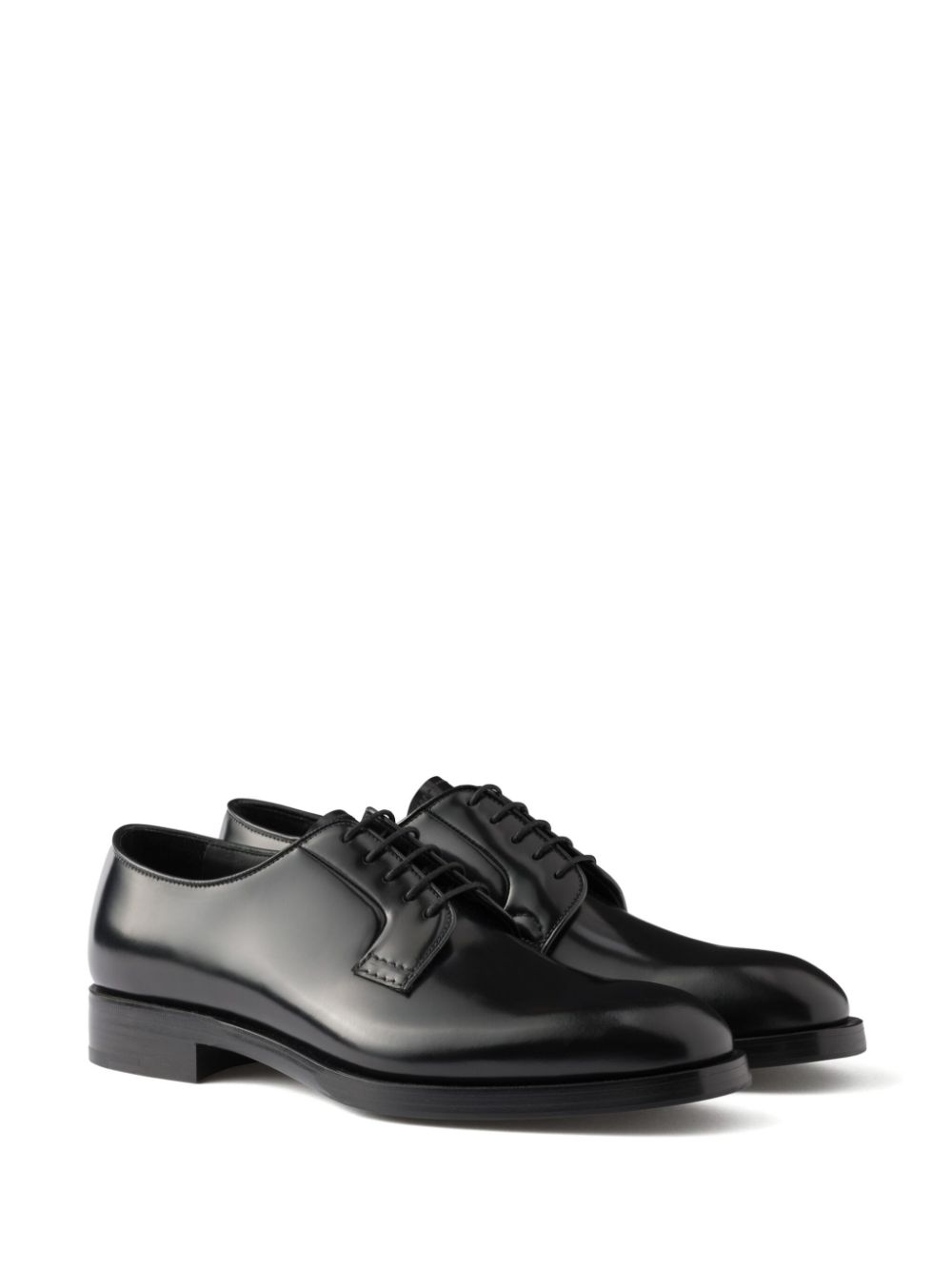 Prada Leren derby schoenen - Zwart