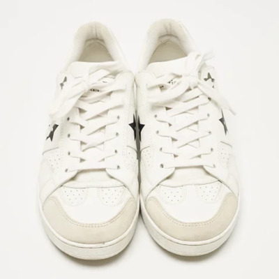 Pre-owned Leather sneakers Dior Vintage , White , Dames