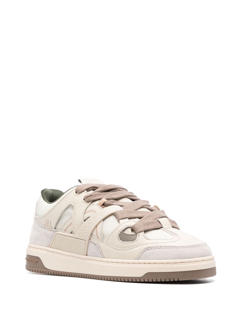 Represent Sneakers met vlakken - Beige