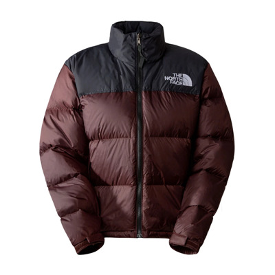 Retro Nuptse Jas The North Face , Brown , Dames