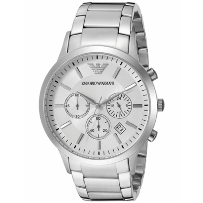 Roestvrijstalen Grijze Herenhorloge Emporio Armani , Gray , Heren