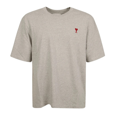 Rood Hart T-shirt en Polo Ami Paris , Gray , Heren