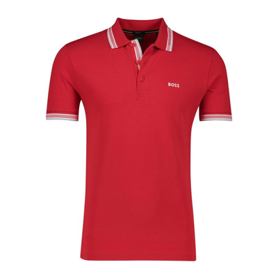 Rood poloshirt korte mouw Hugo Boss , Red , Heren