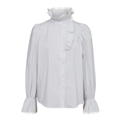 Ruche Placket Shirt Elegante Blouse Co'Couture , White , Dames