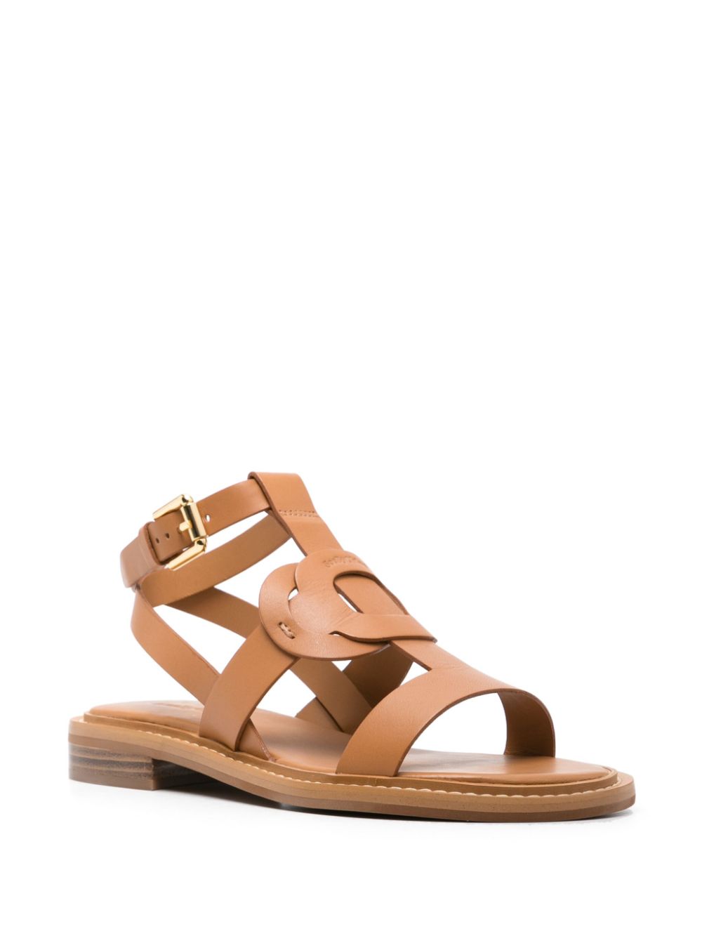 See by Chloé Loys leren sandalen - Beige