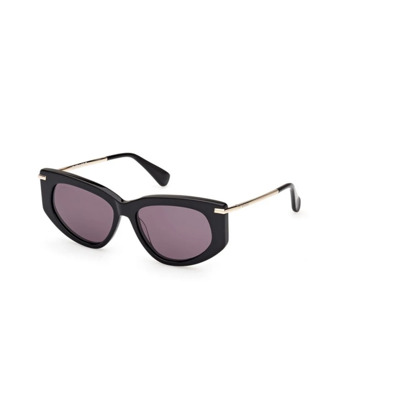 Shiny Black Smoke Zonnebril Max Mara , Black , Unisex