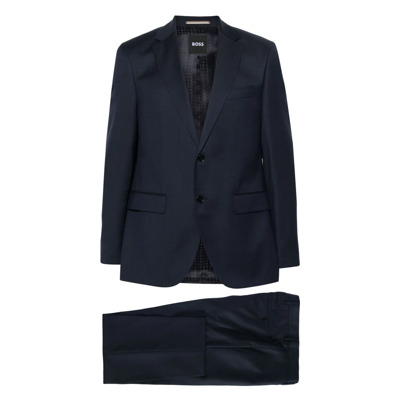 Single Breasted Suits Hugo Boss , Blue , Heren