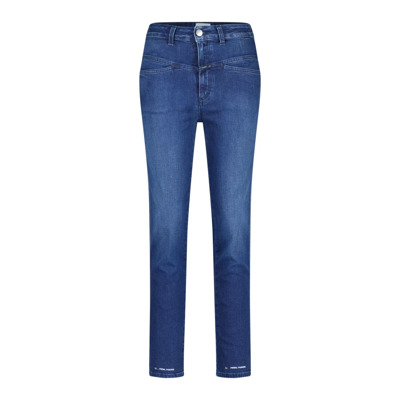 Slim-Fit High-Waist Jeans voor Heren Closed , Blue , Heren