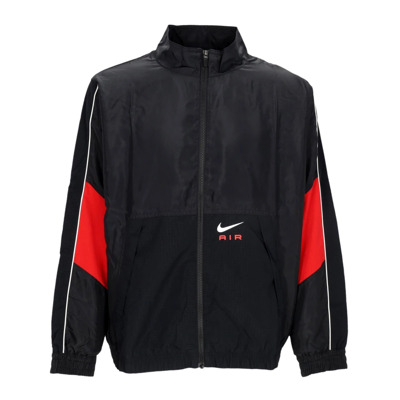 Sportkleding Trainingspak Jas Zwart Rood Nike , Black , Heren