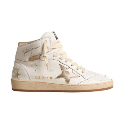 Ster Sneakers Witte Ster Applicatie Golden Goose , White , Heren