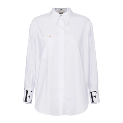 Stijlvolle Blouse voor Vrouwen Elisabetta Franchi , White , Dames