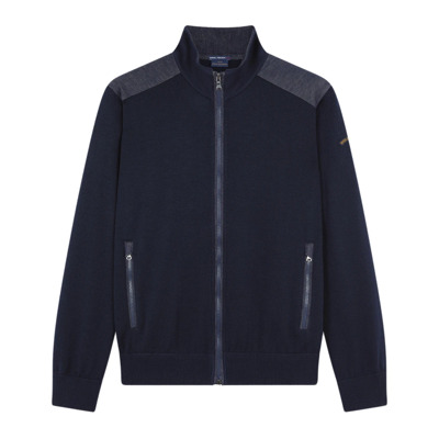 Stijlvolle Cardigan voor Mannen Paul & Shark , Blue , Heren