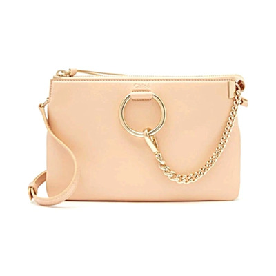 Stijlvolle Leren Tas voor Vrouwen Chloé , Beige , Dames